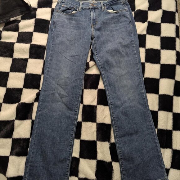 Levis 505 Straight Leg Jeans- Size 6 Medium Wash - Picture 1 of 5
